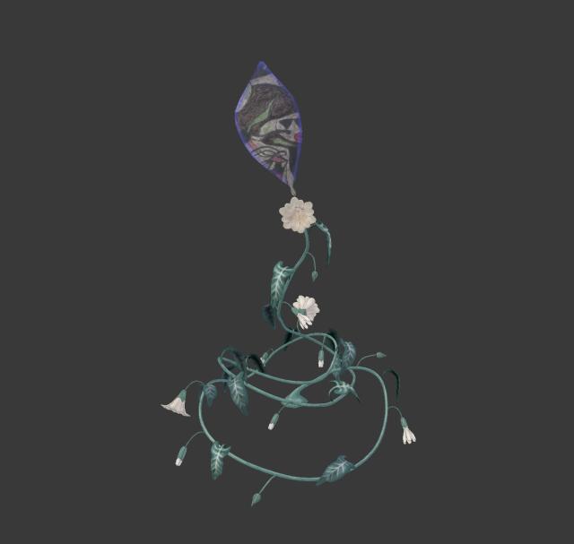 A digital reproduction of a flower.