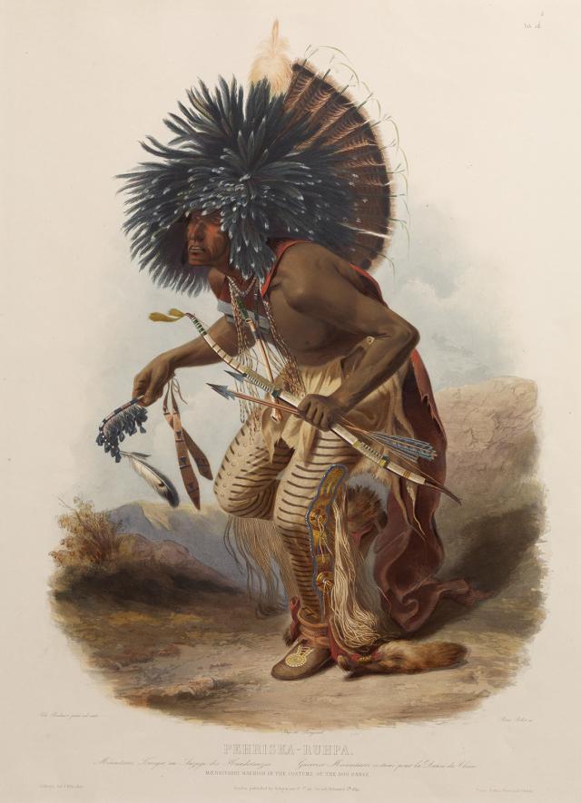 A painting of a man dancing.