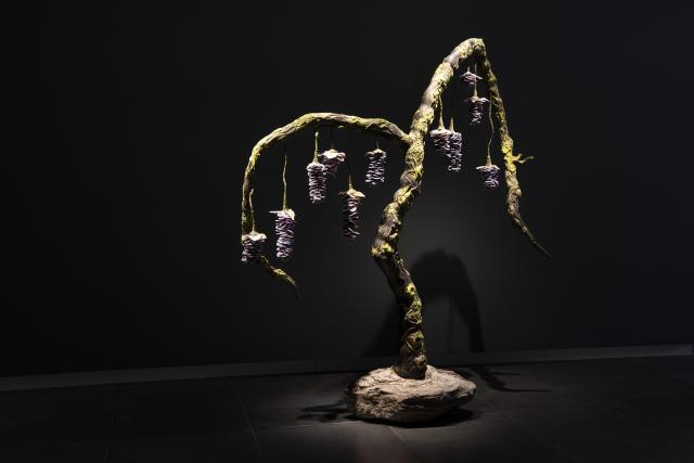An artwork that looks like a tree