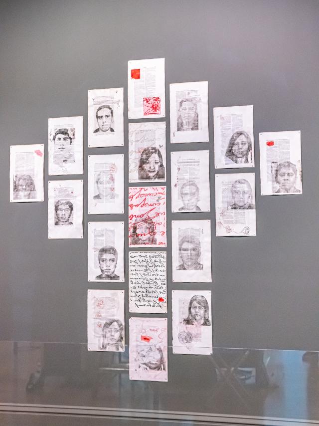 A photograph of an artwork