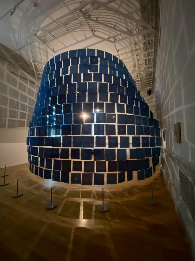 A photograph of a large room sized installation