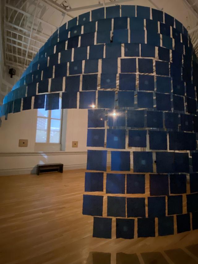 A photograph of a large room sized installation