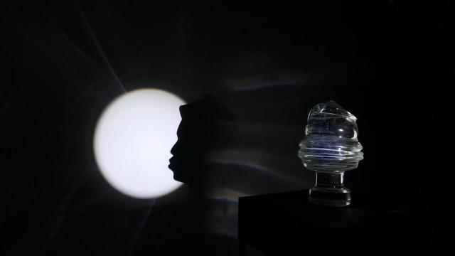 A photograph with a silhouette of a person 