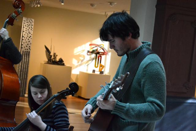 Aaron Thompson performing in the Luce Center