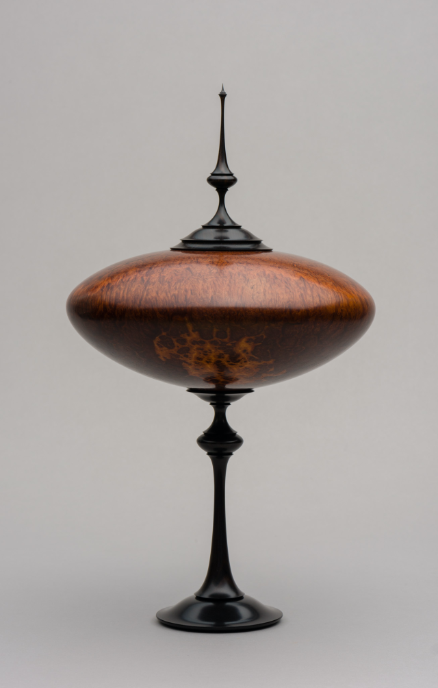 Sculpture made of Australian red mallee burl