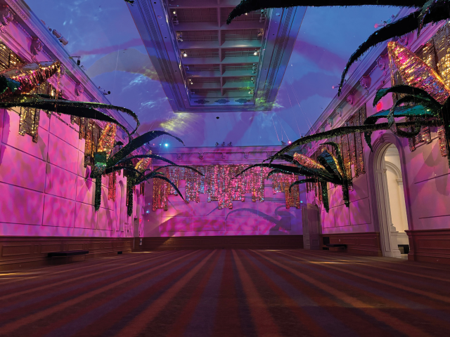 Exhibitions - State Fairs - Grand Salon Interior photo of the Grand Salon at the Renwick Gallery during the State Fairs exhibition