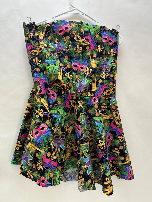 Photo of a colorful party dress