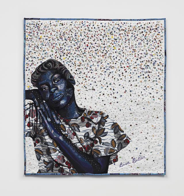 Contemporary portrait quilt.