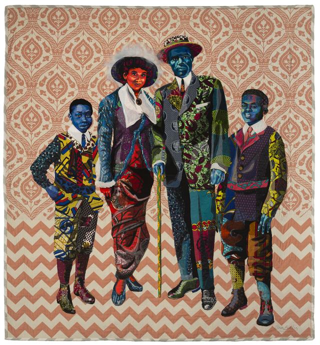 Contemporary portrait quilt.