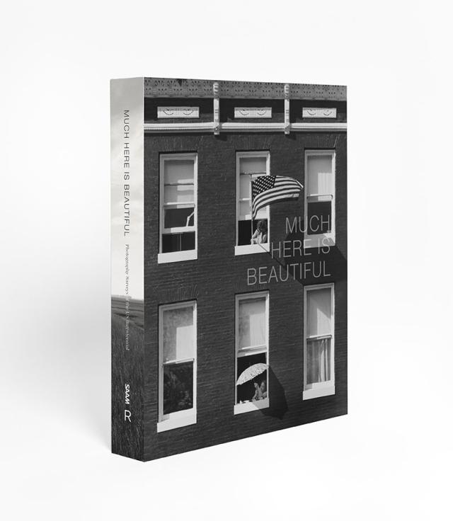 Three quarter view of the "Much Here Is Beautiful" catalogue.