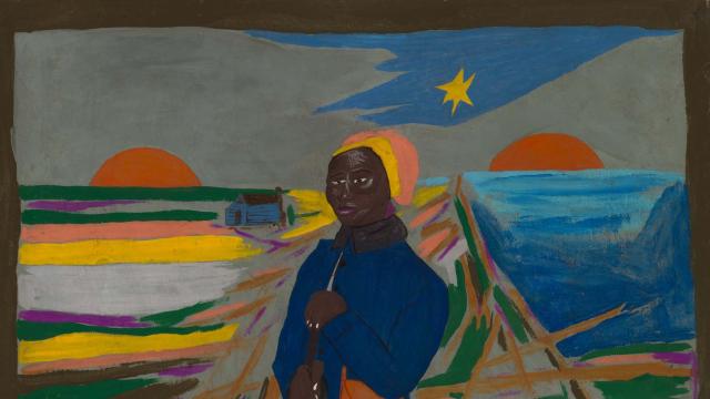 A portrait of a woman by William H. Johnson 