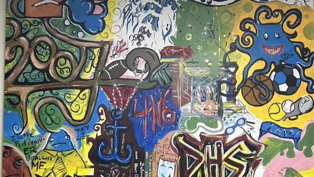 Colorful mural