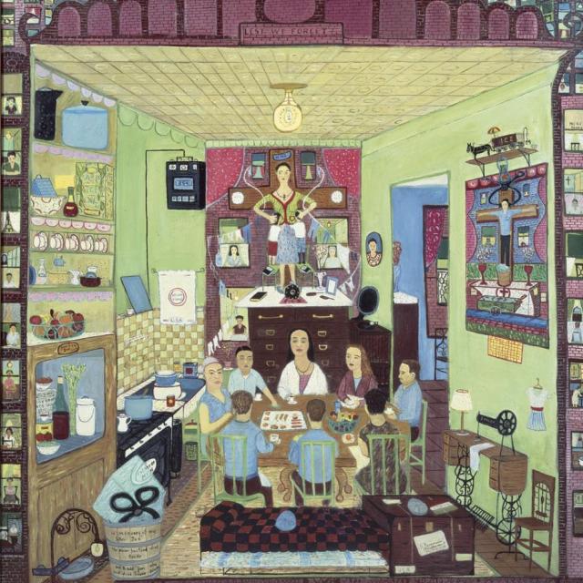Family Supper, by Ralph Fasanella
