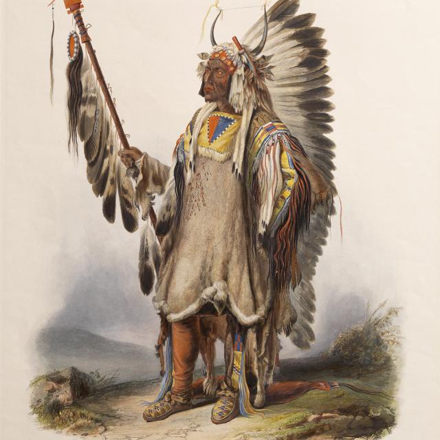 A painting of a man