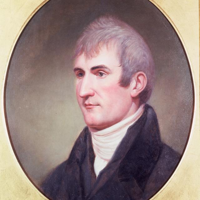 A portrait of a man.