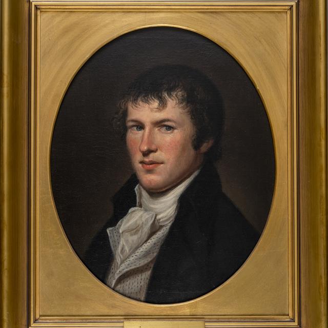 A portrait of a man.