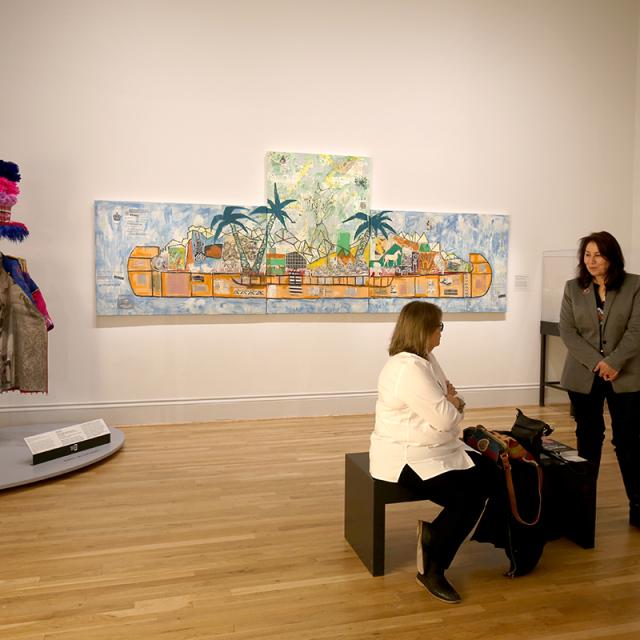 An installation shot of Hearts of Our People