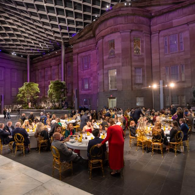 Director's Circle dinner in the Kogod Courtyard