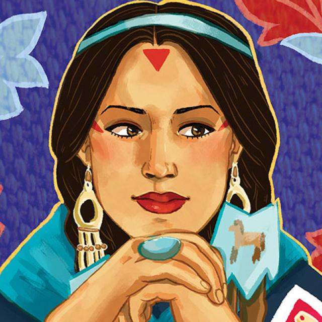 Illustration of the artist Wendy Red Star